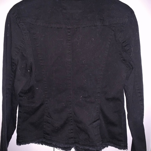 M Black Collared Jean Jacket - Picture 8 of 8